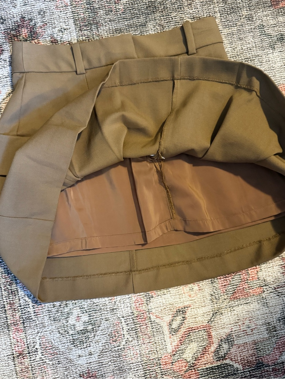 Aritzia Babaton Wool Twill Cotton Mini Skirt NWOT - Picture 10 of 12